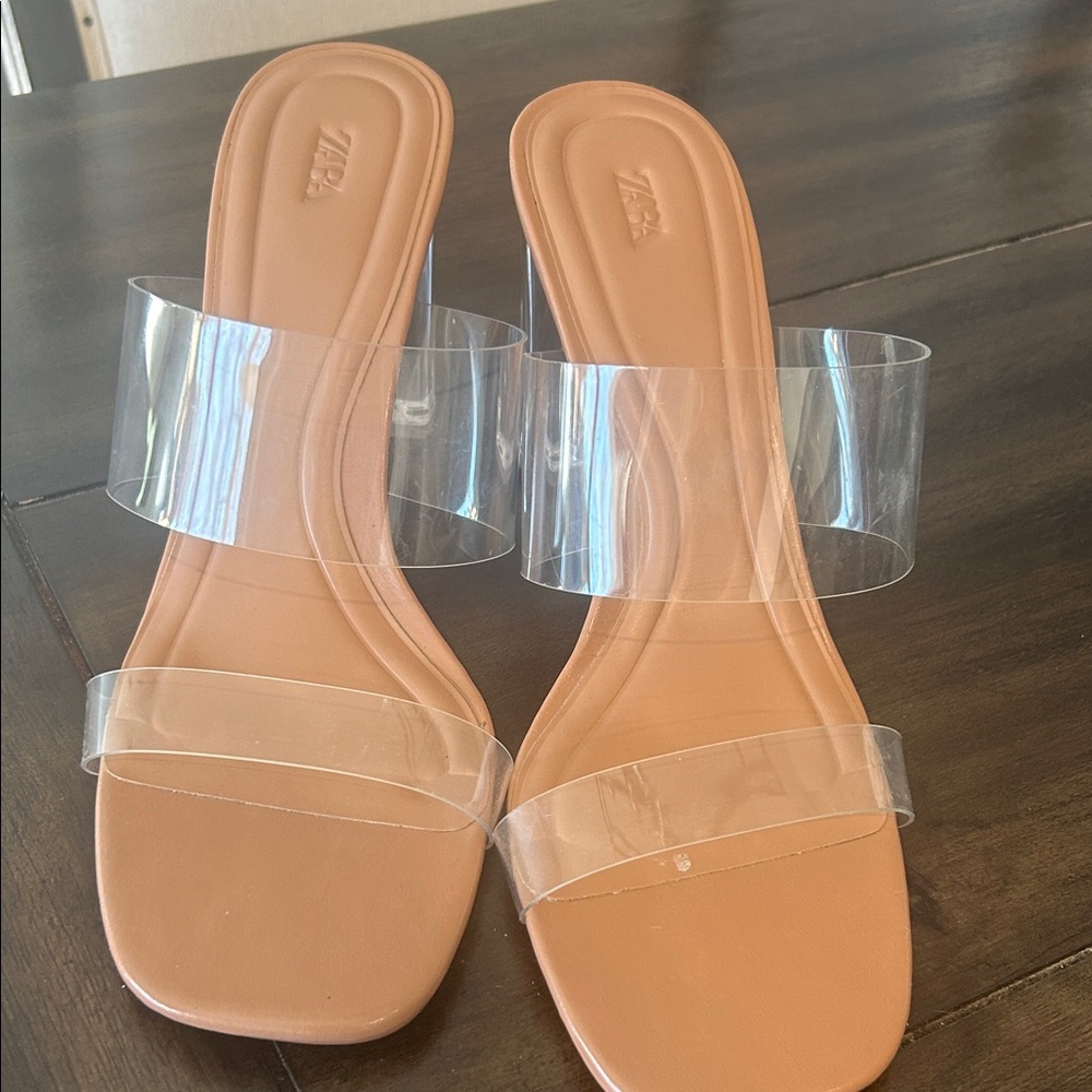 Zara Women's Sandals with Clear Straps BNWT